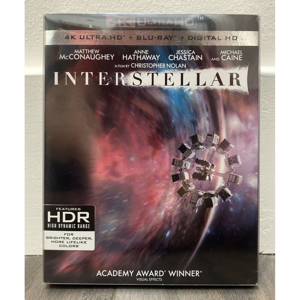 Interstellar 4K Ultra HD UHD Blu-ray OOP Slipcover Nolan McConaughey Hathaway